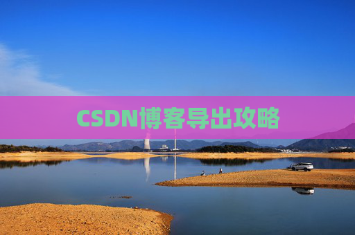 CSDN博客导出攻略